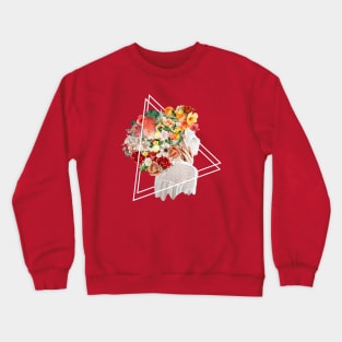 Masked Woman in Bloom Crewneck Sweatshirt